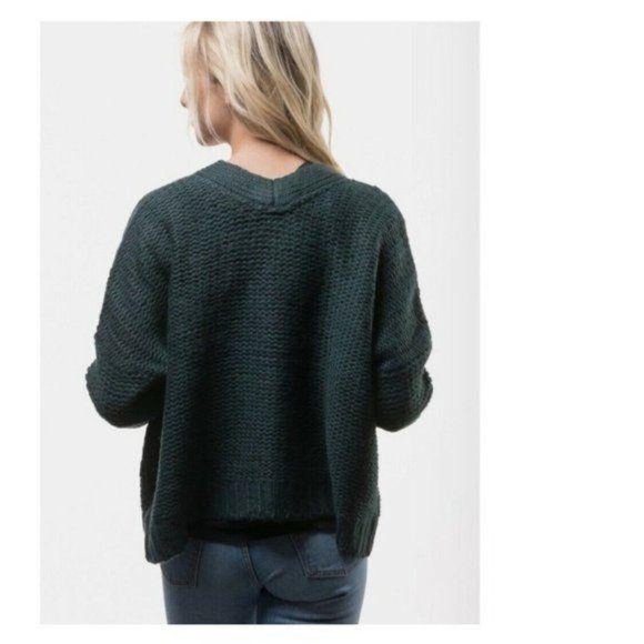 Rag Supply Oversized Loose Cable Knit Cardigan - Picture 3 of 7